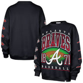 Atlanta Braves '47 Women's Trendy Team Go Big Oversized Sweatshirt - MLB Sweatshirts