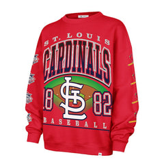 St. Louis Cardinals '47 Women's Trendy Team Go Big Oversized Sweatshirt - MLB Sweatshirts