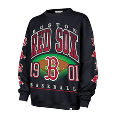 Boston Red Sox '47 Women's Trendy Team Go Big Oversized Sweatshirt - MLB Sweatshirts
