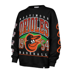 Baltimore Orioles '47 Women's Trendy Team Go Big Oversized Sweatshirt - MLB Sweatshirts