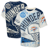 Cream Oklahoma City Thunder Outerstuff Youth Top Player All-Over-Print T-Shirt | NBA