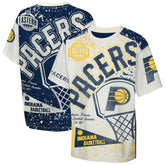 Cream Indiana Pacers Outerstuff Youth Top Player All-Over-Print T-Shirt | NBA