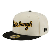 Pittsburgh Pirates New Era Two-Tone Stitch 59FIFTY Fitted Hat - MLB Hats