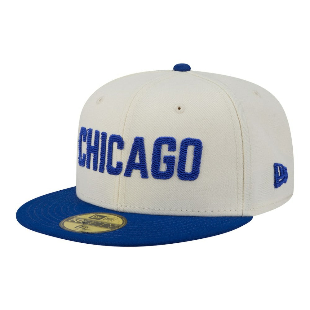 Chicago Cubs New Era Two-Tone Stitch 59FIFTY Fitted Hat - MLB Hats