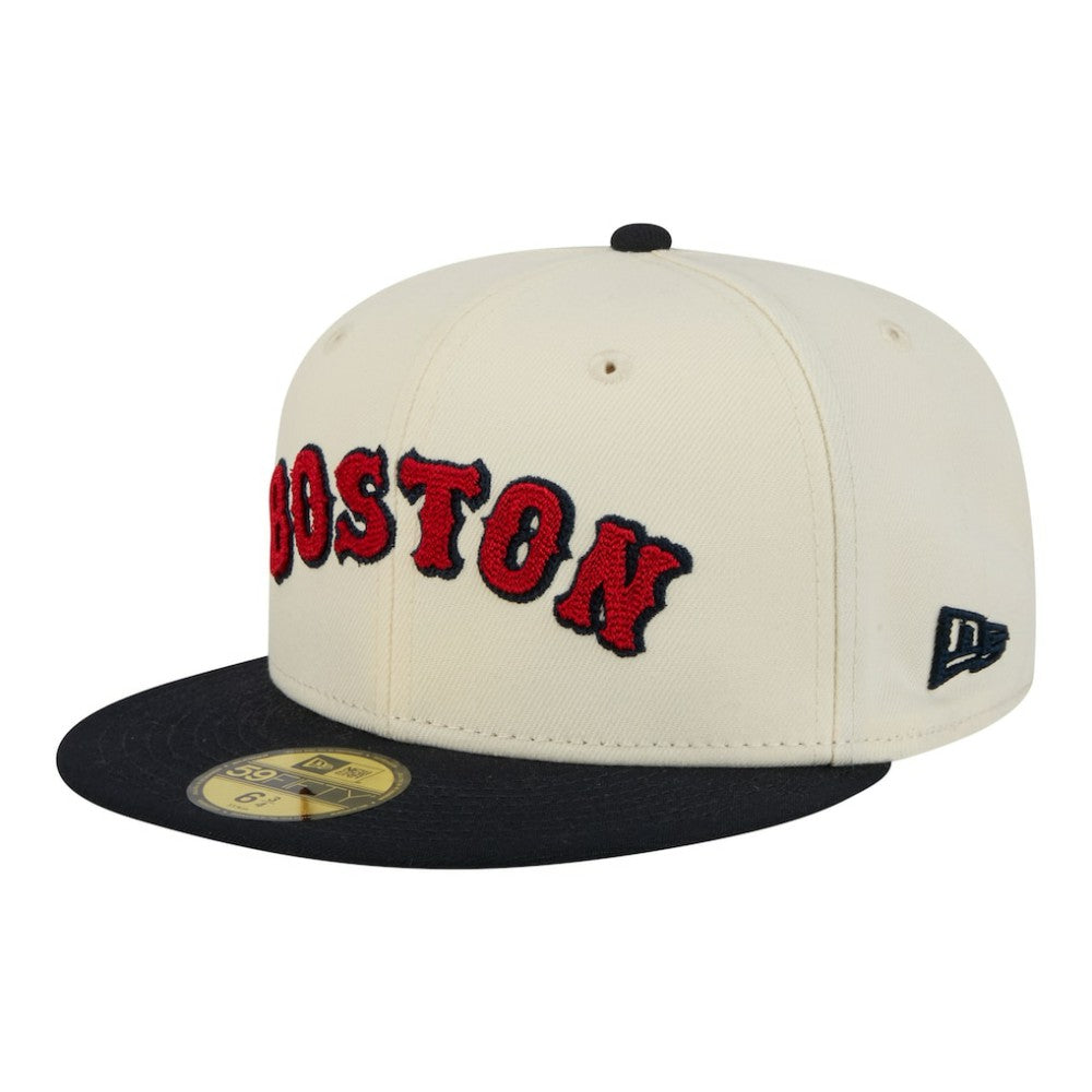Boston Red Sox New Era Two-Tone Stitch 59FIFTY Fitted Hat - MLB Hats