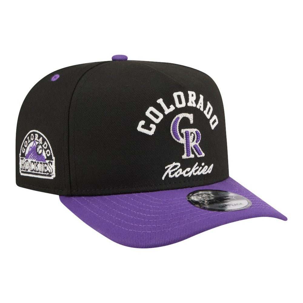 Colorado Rockies New Era Arched A-Frame 9FIFTY Adjustable Hat - MLB Hats