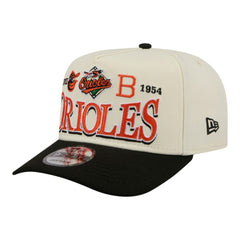 Baltimore Orioles New Era Throwback Tri-Hit A-Frame 9FIFTY Adjustable Hat - MLB Hats