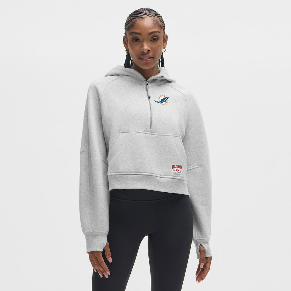 Miami Dolphins lululemon Women's Scuba Oversized Half-Zip Hoodie | NFL US
