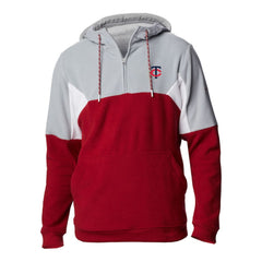 Minnesota Twins Columbia Men's Lodge Fleece Quarter-Zip Hoodie - MLB Hoodies