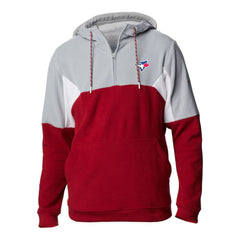 Toronto Blue Jays Columbia Men's Lodge Fleece Quarter-Zip Hoodie - MLB Hoodies