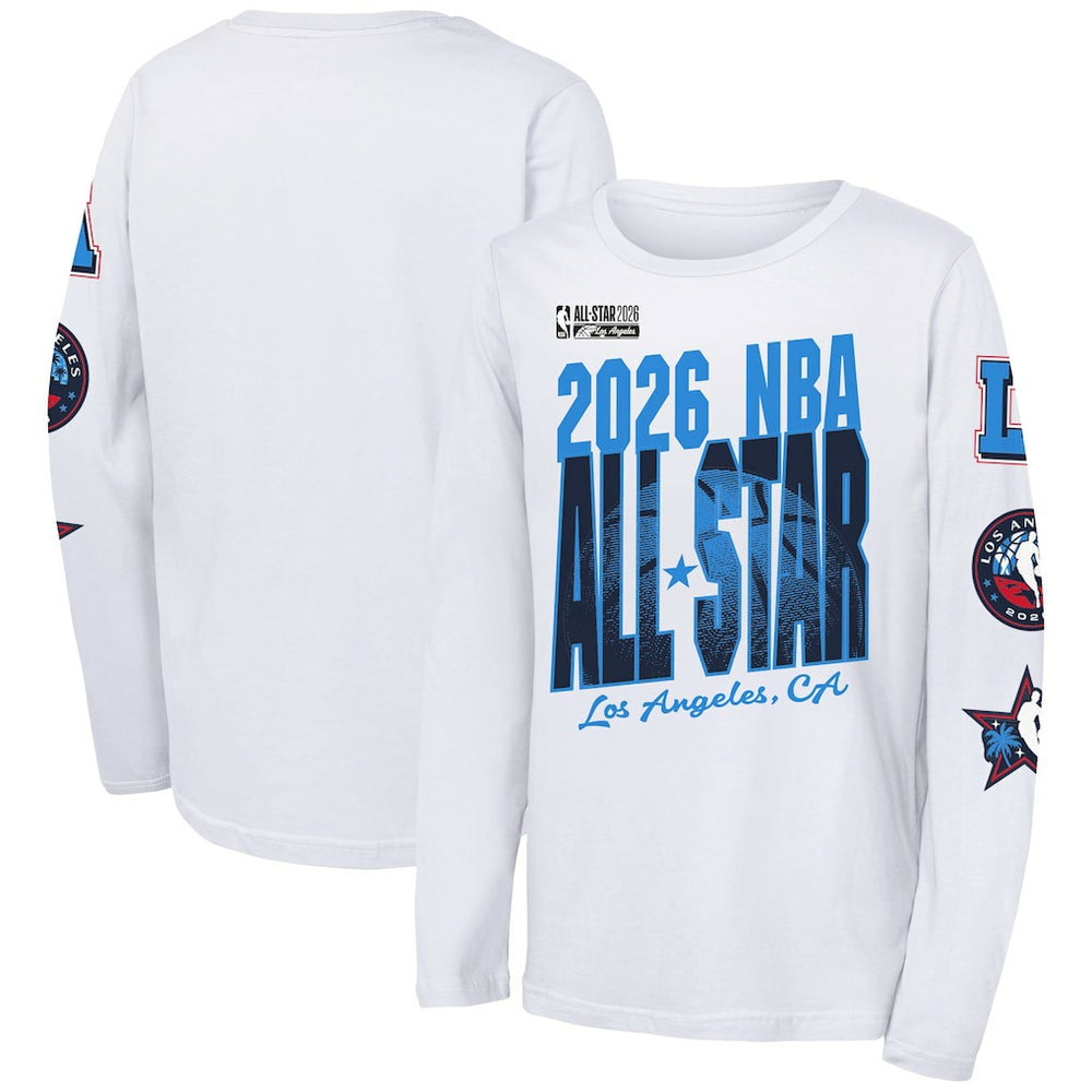 White Outerstuff Youth 2026 NBA All-Star Game Long Sleeve T-Shirt | NBA