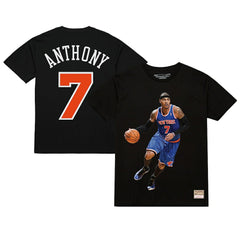 Carmelo Anthony New York Knicks Male Adult Black NBA ULTIMATE PLAYER NUMBER TEE cheap | NBA