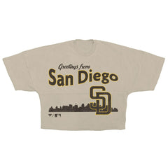 San Diego Padres Fanatics Women's Skyline Crop T-Shirt - MLB T-shirts