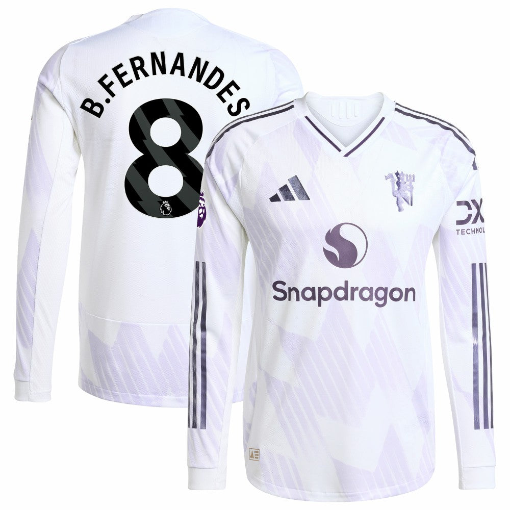 Bruno Fernandes Manchester United 2025/26 Away Long Sleeve Player Jersey