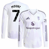 Mason Mount Manchester United 2025/26 Away Long Sleeve Player Jersey