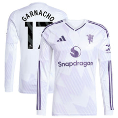 Alejandro Garnacho Manchester United 2025/26 Away Replica Long Sleeve Player Jersey