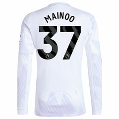 Kobbie Mainoo Manchester United 2025/26 Away Replica Long Sleeve Player Jersey