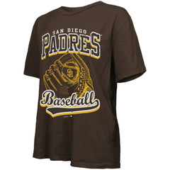 San Diego Padres Majestic Threads Women's Oversized First Base T-Shirt - MLB T-shirts