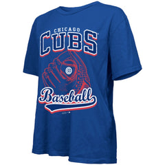 Chicago Cubs Majestic Threads Women's Oversized First Base T-Shirt - MLB T-shirts