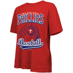 Philadelphia Phillies Majestic Threads Women's Oversized First Base T-Shirt - MLB T-shirts