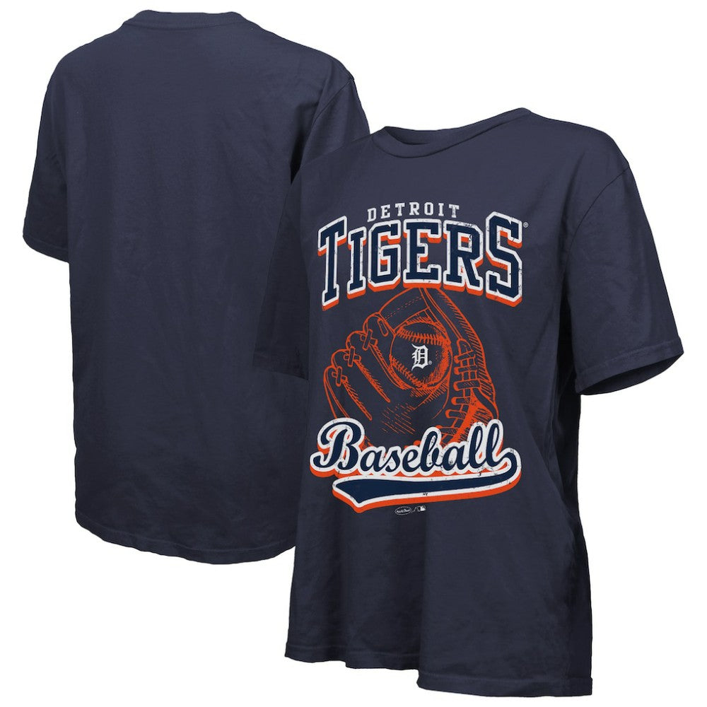 Detroit Tigers Majestic Threads Women's Oversized First Base T-Shirt - MLB T-shirts