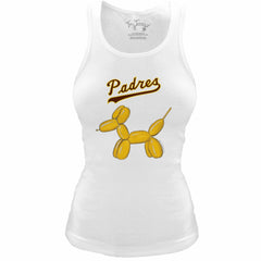 San Diego Padres Tiny Turnip Women's Fitted Balloon Dog Tri-Blend Tank Top - MLB Tanks