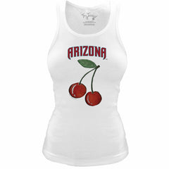 Arizona Diamondbacks Tiny Turnip Women's Fitted Cherries Tri-Blend Tank Top - MLB Tanks