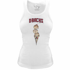 Arizona Diamondbacks Tiny Turnip Women's Fitted Triple Scoop Tri-Blend Tank Top - MLB Tanks