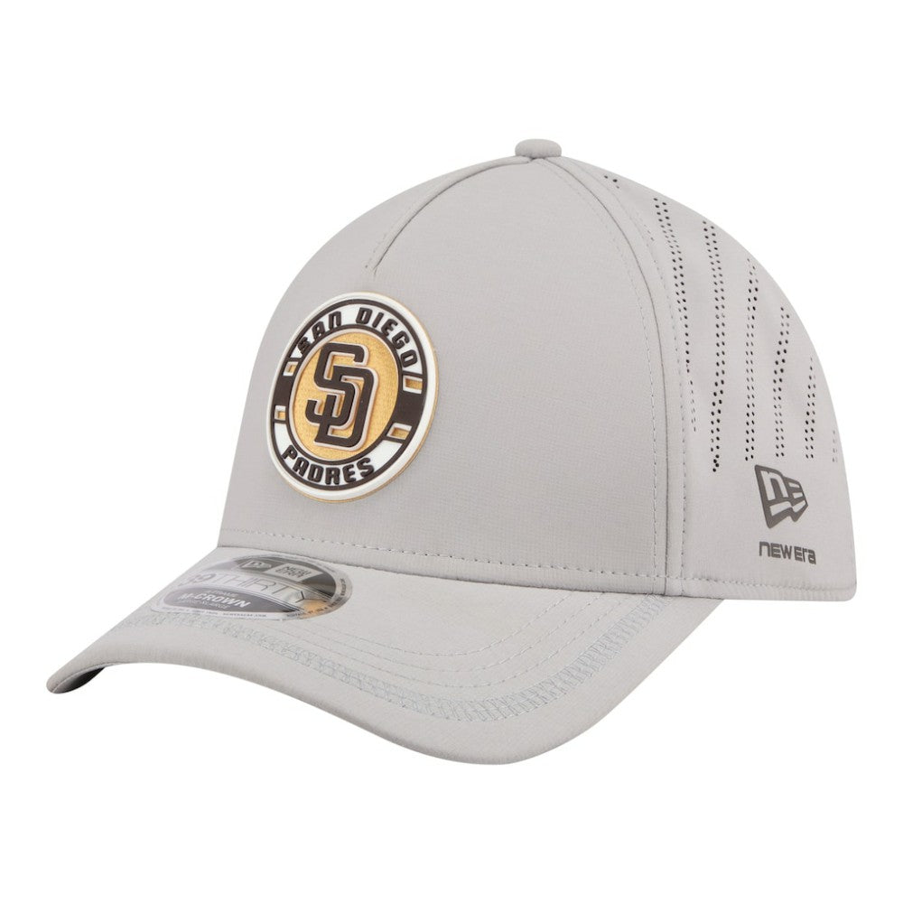 San Diego Padres New Era Patch 39THIRTY A-Frame M-Crown Perforated Flex Hat - MLB Hats
