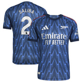 William Saliba Arsenal 2025/26 Away Player Jersey