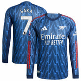 Bukayo Saka Arsenal 2025/26 Away Long Sleeve Player Jersey