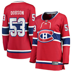 Noah Dobson Montreal Canadiens Fanatics Women's Home Breakaway Jersey - NHL Jerseys