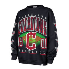 Cleveland Guardians '47 Women's Trendy Team Go Big Oversized Sweatshirt - MLB Sweatshirts