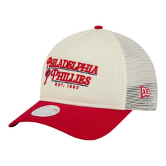 Philadelphia Phillies New Era Women's Retro 9FORTY M-Crown A-Frame Trucker Adjustable Hat - MLB Hats