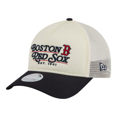 Boston Red Sox New Era Women's Retro 9FORTY M-Crown A-Frame Trucker Adjustable Hat - MLB Hats