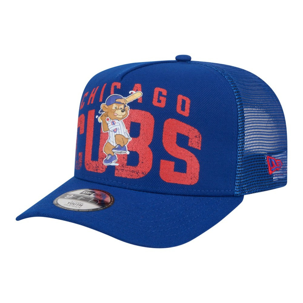 Chicago Cubs New Era Youth Logo Fade A-Frame 9FIFTY Snapback Hat - MLB Hats