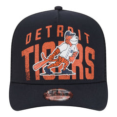 Detroit Tigers New Era Youth Logo Fade A-Frame 9FIFTY Snapback Hat - MLB Hats