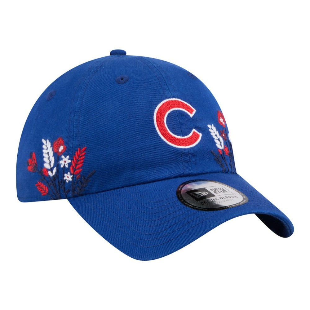 Chicago Cubs New Era Women's Wildflower Casual Classic Adjustable Hat - MLB Hats