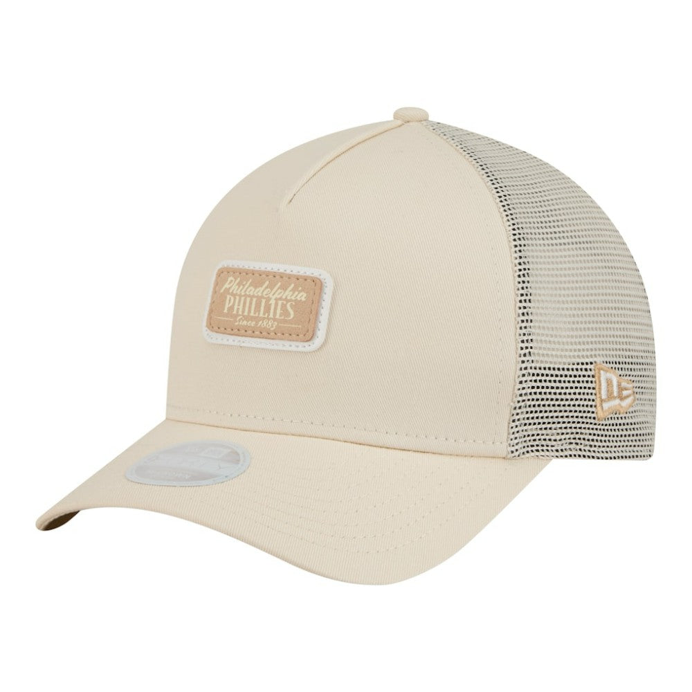 Philadelphia Phillies New Era Women's Tonal Patch 9FORTY M-Crown A-Frame Trucker Adjustable Hat - MLB Hats