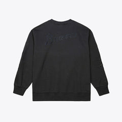 Atlanta Braves Mitchell & Ness Phantom Fleece Crewneck Sweatshirt - MLB Sweatshirts