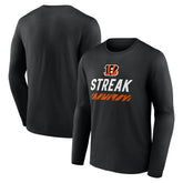 Cincinnati Bengals Streak Long Sleeve T-Shirt | NFL Outlet