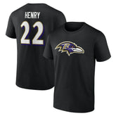 Baltimore Ravens Derrick Henry Icon Name & Number T-Shirt | NFL Near me