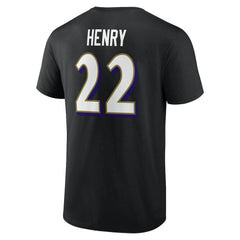 Baltimore Ravens Derrick Henry Icon Name & Number T-Shirt | NFL Near me