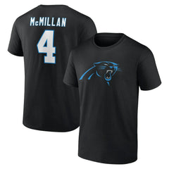 Carolina Panthers Tetairoa McMillan Icon Name & Number T-Shirt | NFL Hot
