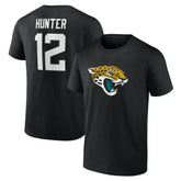 Jacksonville Jaguars Travis Hunter Icon Name & Number T-Shirt | NFL Outlet