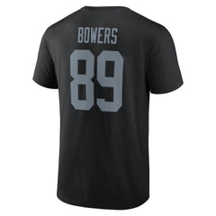 Las Vegas Raiders Brock Bowers Icon Name & Number T-Shirt | NFL Sale