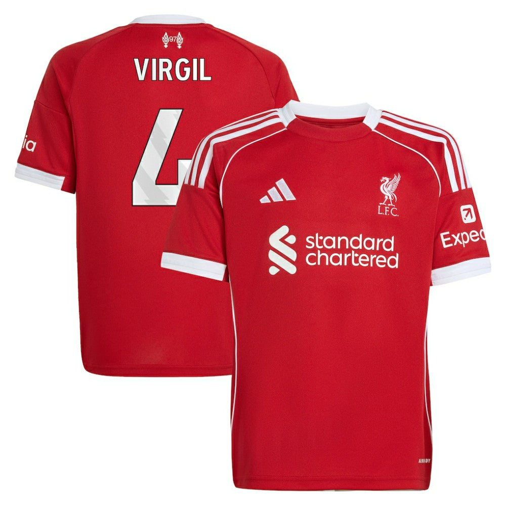 Virgil van Dijk Liverpool Youth 2025/26 Home Replica Jersey