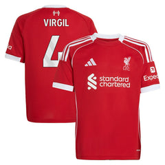 Virgil van Dijk Liverpool Youth 2025/26 Home Replica Jersey