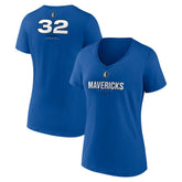 Blue Cooper Flagg Dallas Mavericks Women's Name & Number V-Neck T-Shirt sale | NBA
