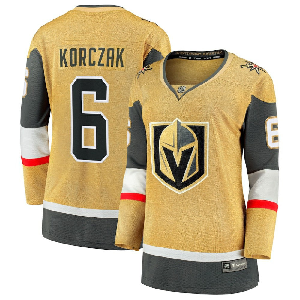 Kaedan Korczak Vegas Golden Knights Fanatics Women's Home Breakaway Jersey - NHL Jerseys